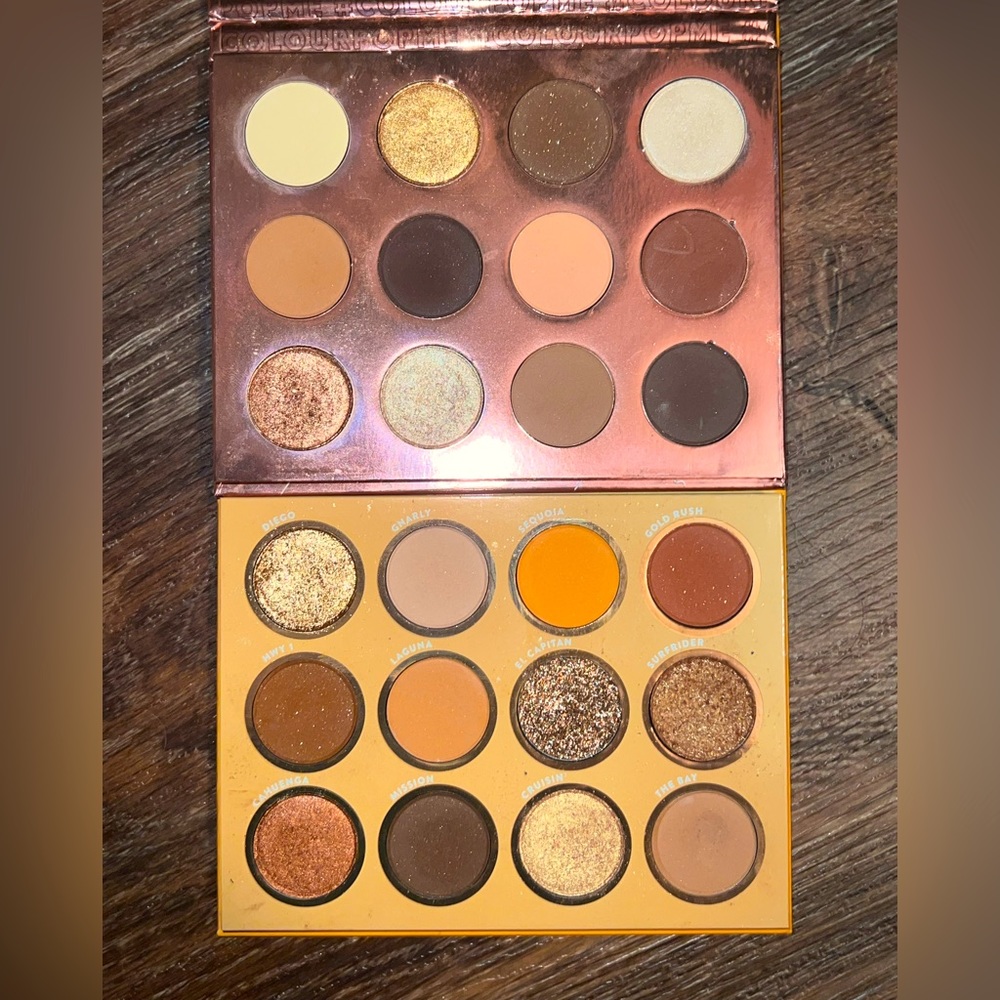 Colourpop palette bundle Double entendre and California Love